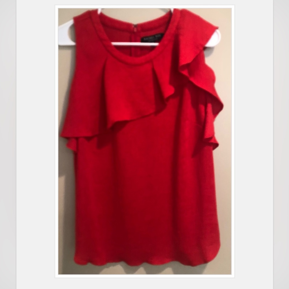 Rachel Roy Collection sleeveless red shirt. Size XL.